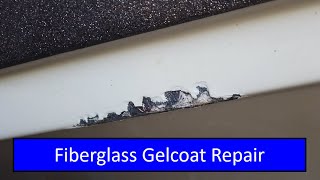 Fiberglass Gelcoat Repair So you hit something with your boat [upl. by Eiznek208]