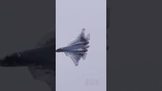 Russian SU57 Fighter Jet Pilot Performs Crazy Maneuvers shorts [upl. by Yelserp]