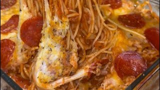 Easy cheesy baked spaghetti [upl. by Rosanne113]