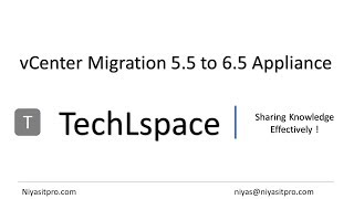 Migrate  Upgrade VMware vCenter 55 to vCenter 65 [upl. by Ettesil]