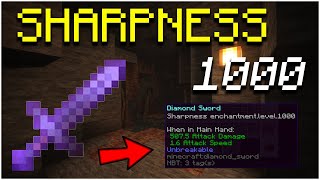 How To Get A Sharpness 1000 Sword In Minecraft 1206 2024 [upl. by Wynnie]