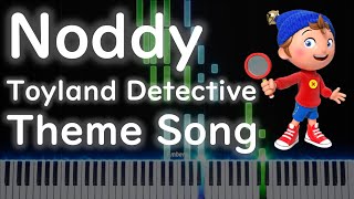 Noddy Toyland Detective Theme Song piano cover [upl. by Onaicnop]