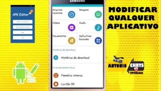 COMO MODIFICAR QUALQUER APLICATIVO  APK EDITOR PRO [upl. by Eintruok]