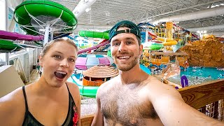 My First Time At Kalaharis INDOOR Water Park  Wisconsin Dells The WaterPark Capital Of the World [upl. by Ahsain48]