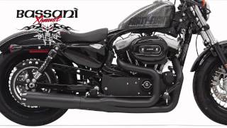 2014 Harley Sportster with Bassani Xhaust Road Rage System [upl. by Goldfinch903]