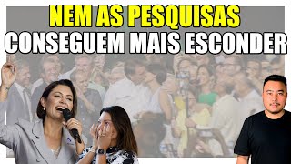 Derreteu Rejeição de Lula dispara  Janja toma tratorada de Michelle Bolsonaro em pesquisa [upl. by Nyllewell]