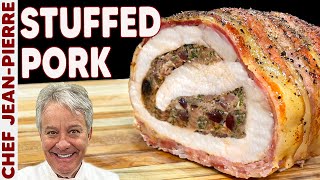 The Ultimate Pork Dinner Stuffed Pork Loin  Chef JeanPierre [upl. by Aelanej]