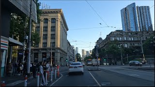 Parkville to Southbank Driving Tour  Melbourne Driving  Melbourne Australia [upl. by Oballa]