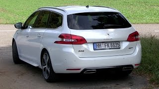 2016 Peugeot 308 GT BlueHDi 181 HP Test Drive [upl. by Hilar218]