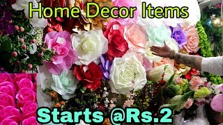 Cheap Home Decor Items at Wholesale Price Artificial Flowers Wholesale Market in Sadar Bazar Delhi [upl. by Judye]