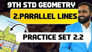 9th STD GEOMETRY2Parallel Lines PRACTICE SET 22PRADEEP GIRI SIR [upl. by Waxler989]