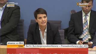 Pressekonferenz der AfD nach der Bundestagswahl am 250917 [upl. by Gav]