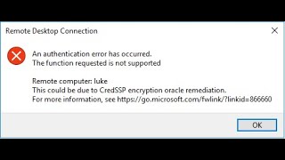 Solución se ha producido un error de autenticación RDP [upl. by Yevrah205]