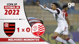 FLAMENGO 1 X 0 NÁUTICO  MELHORES MOMENTOS  COPA SÃO PAULO DE FUTEBOL JR  geglobo [upl. by Ttennej]