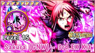 Sakura GNW 3rd EX Kit Solo Attack Mission  Naruto X Boruto Ninja Voltage [upl. by Wylde]