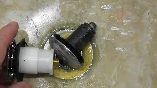 Bathroom Repair  How to Repair a PopUp Tub Drain Stopper [upl. by Monney]