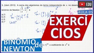 BINÔMIO DE NEWTON Exercícios 5 [upl. by Silvanus]