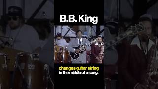 The time BB King changed his own guitar string during a song music guitarist classicrock [upl. by Ellett528]