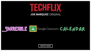 TechFlix Sharable Google Classroom Calendar [upl. by Hsivat365]