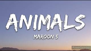 Maroon 5  Animals  Full HD Lyrics Music Video [upl. by Irolav424]