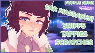 ASMR Catgirl Sniffs Taps Scratchs amp Ear Massages You To Sleep ♥ [upl. by Gennaro]