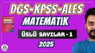 ÜSLÜ SAYILAR  1 Video  DGSKPSSALES Matematik  2025 [upl. by Elyrpa]