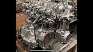 Kawasaki Z1 1396cc Super Six 6 cylinder engine first start [upl. by Ebner]