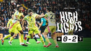 HIGHLIGHTS SERIE A  Udinese 02 Juventus  Crucial Thuram amp Savona’s Goal For the Win [upl. by Pierson48]