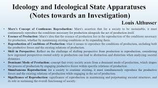 Althussers Ideology and Ideological State Apparatuses Notes towards an Investigation Summary [upl. by Etnomaj85]