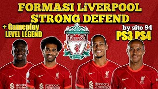 Formasi LIVERPOOL Defend Kuat 2022 PES PS3 PS4 by sito 94 [upl. by Lamarre]