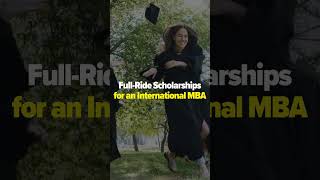 FullRide Scholarships for an International MBA  upGrad Abroad [upl. by Pantheas]