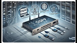 Subinterface with OSPF to DHCP Server [upl. by Remmer829]