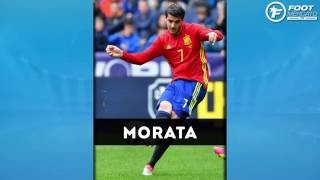 Kante Hamsik Morata Léquipe type de la 2e journée de lEuro 2016 [upl. by Staw399]