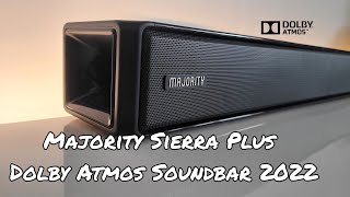 Majority Sierra Plus Atmos Soundbar With Wireless Subwoofer Unboxing and Review [upl. by Tacye]