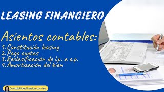 LEASING FINANCIERO CONTABILIDAD [upl. by Toms]