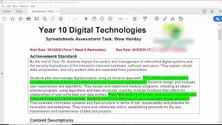 Spreadsheet Assessment Task Wow Holiday [upl. by Eberhart]