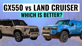 2025 Toyota Land Cruiser VS Lexus GX 550 Comparison Review [upl. by Nolra]