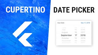 Flutter CupertinoDatePicker Widget [upl. by Margit936]
