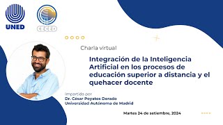 Charla Integración de la Inteligencia Artificial en los procesos de educación superior a distancia [upl. by Bowman]