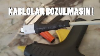 Kırık Telefon Şarj Kablosu Onarımı  DIY [upl. by Alithia]