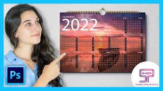 📆 Cómo hacer CALENDARIO en PHOTOSHOP  Calendario Anual [upl. by Chimene484]