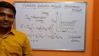 IR spectroscopy  Energy levels of a Vibrating diatomic molecule  Anharmonic oscillator model [upl. by Lenrad]