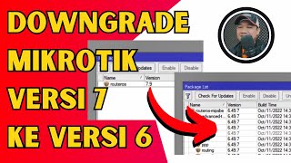 Cara Downgrade Mikrotik RouterOS versi 7 ke Versi 6 [upl. by Awhsoj258]