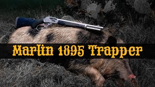 First Feral Hog kill with the Marlin 1895 Trapper in 4570 GOVT  Lever Action Hog Hunting in Texas [upl. by Jamilla]