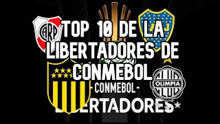 TOP 10 CLUBES DE LA LIBERTADORES POR PUNTOS  TABLA HISTORICA DE PUNTOS DE LA LIBERTADORES [upl. by Ehr]