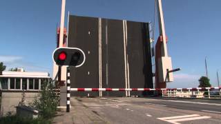 Dutch bridge opens  Brug Blauwe Hand 2 [upl. by Milda]