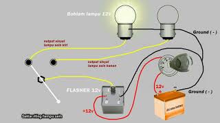 Flasher relay 3 pin untuk lampu ritingsein [upl. by Manlove]