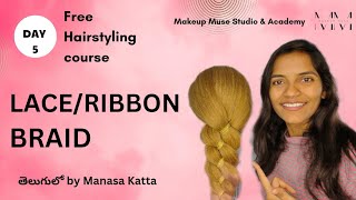 Day 5 of free hairstyling course  Free hairstyle classes in telugu ManasaKatta [upl. by Turnheim]