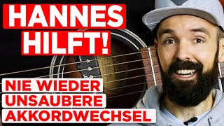 AKKORDE sauber WECHSELN  Gitarre lernen für Anfänger [upl. by Reece]