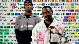 Krept amp Konan  Khalas  Konans Verse  Rhymes Highlighted [upl. by Eelinnej888]